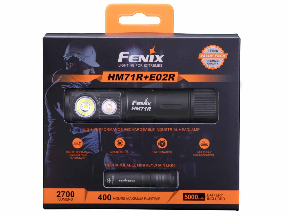 Fenix HM71R Rechargeable Headlamp Gift Set