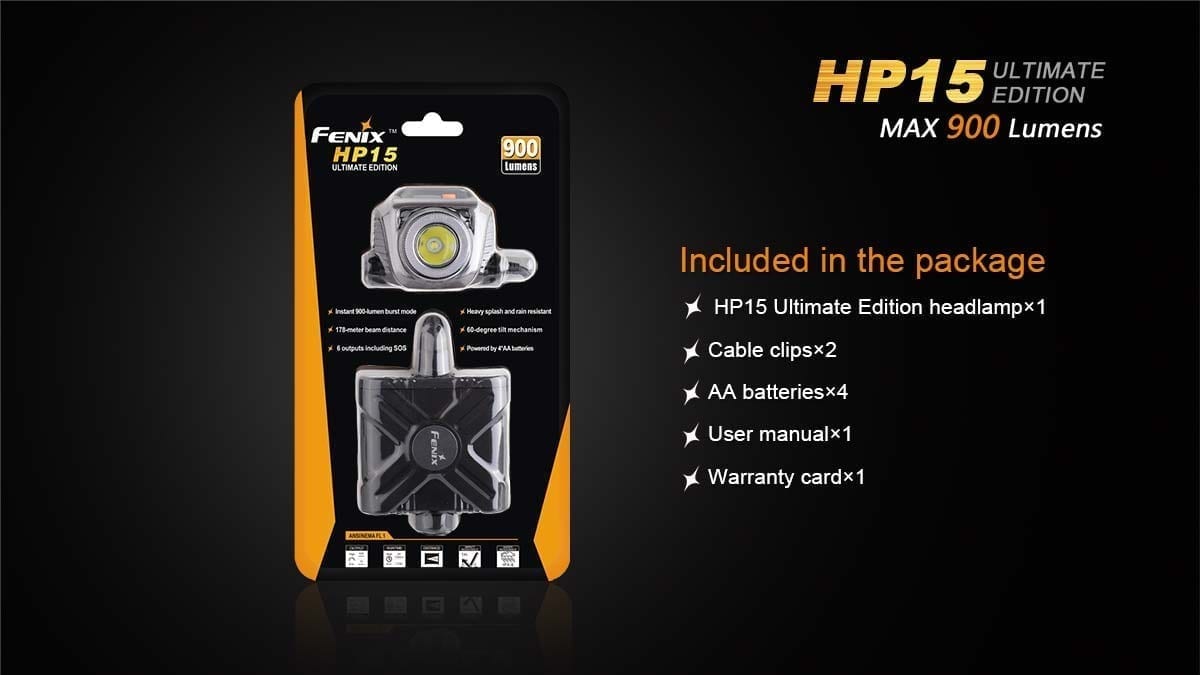 fenix hp15ue headlamp included