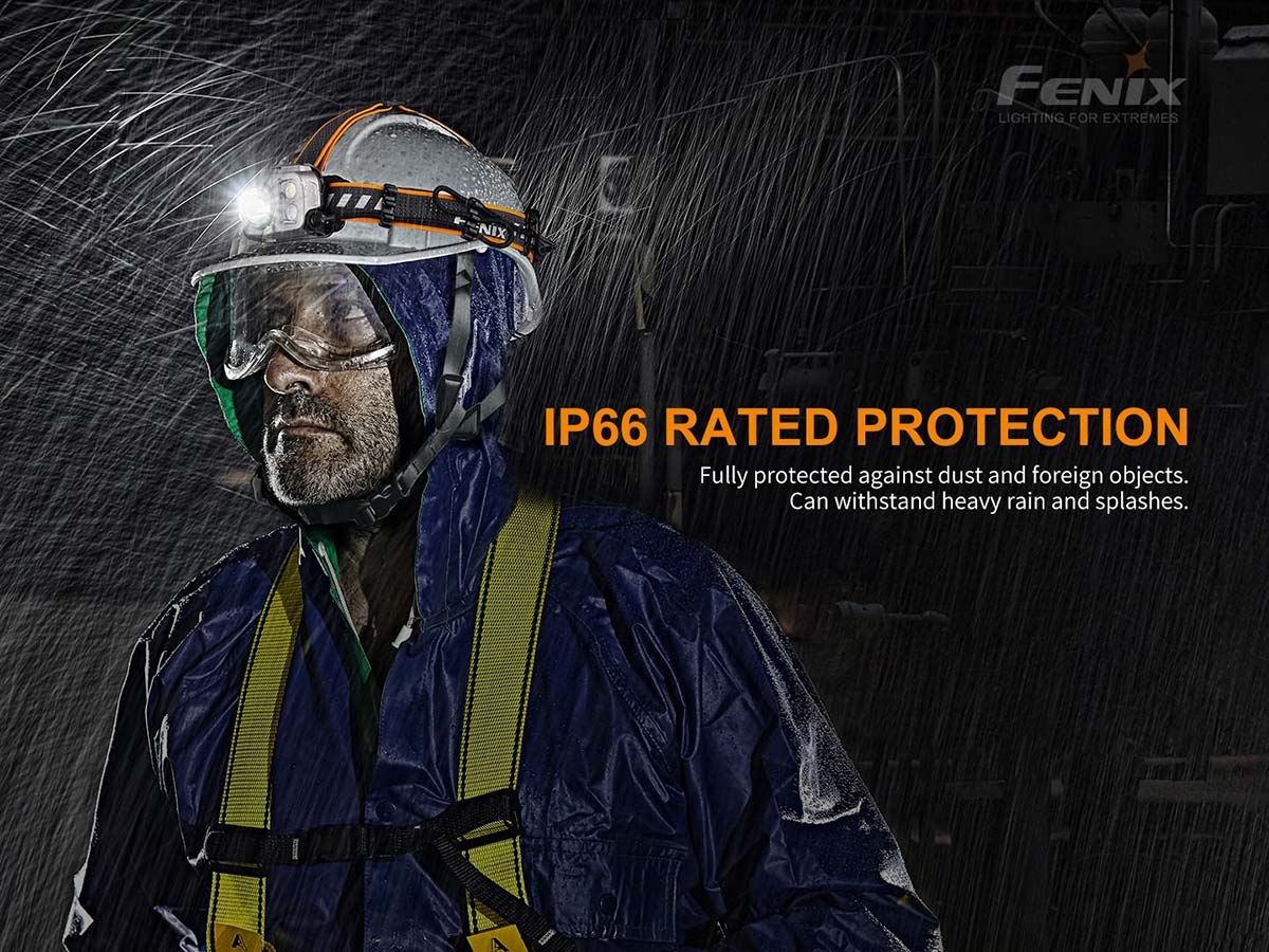 fenix hp16r headlamp rain resistant