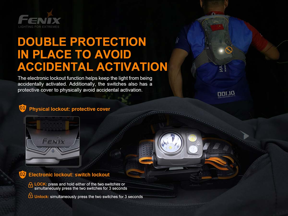 fenix hp16r headlamp lock out