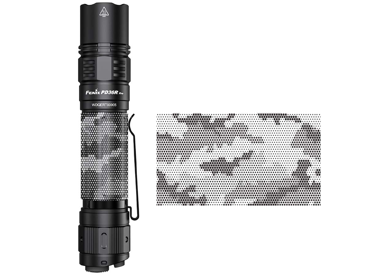 fenix pd36r pro engraved flashlight body designs