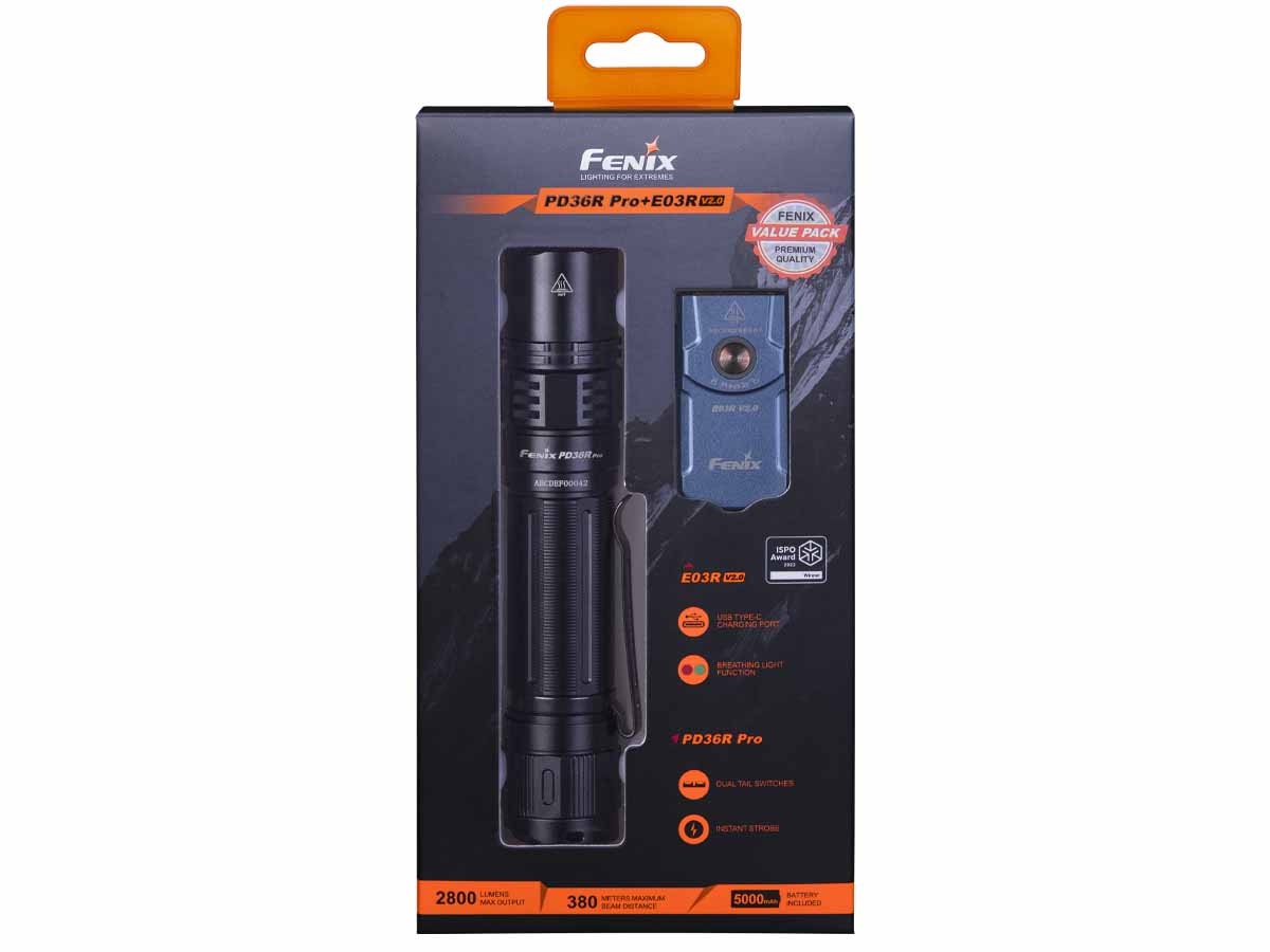 Fenix PD36R PRO Rechargeable Flashlight Gift Set