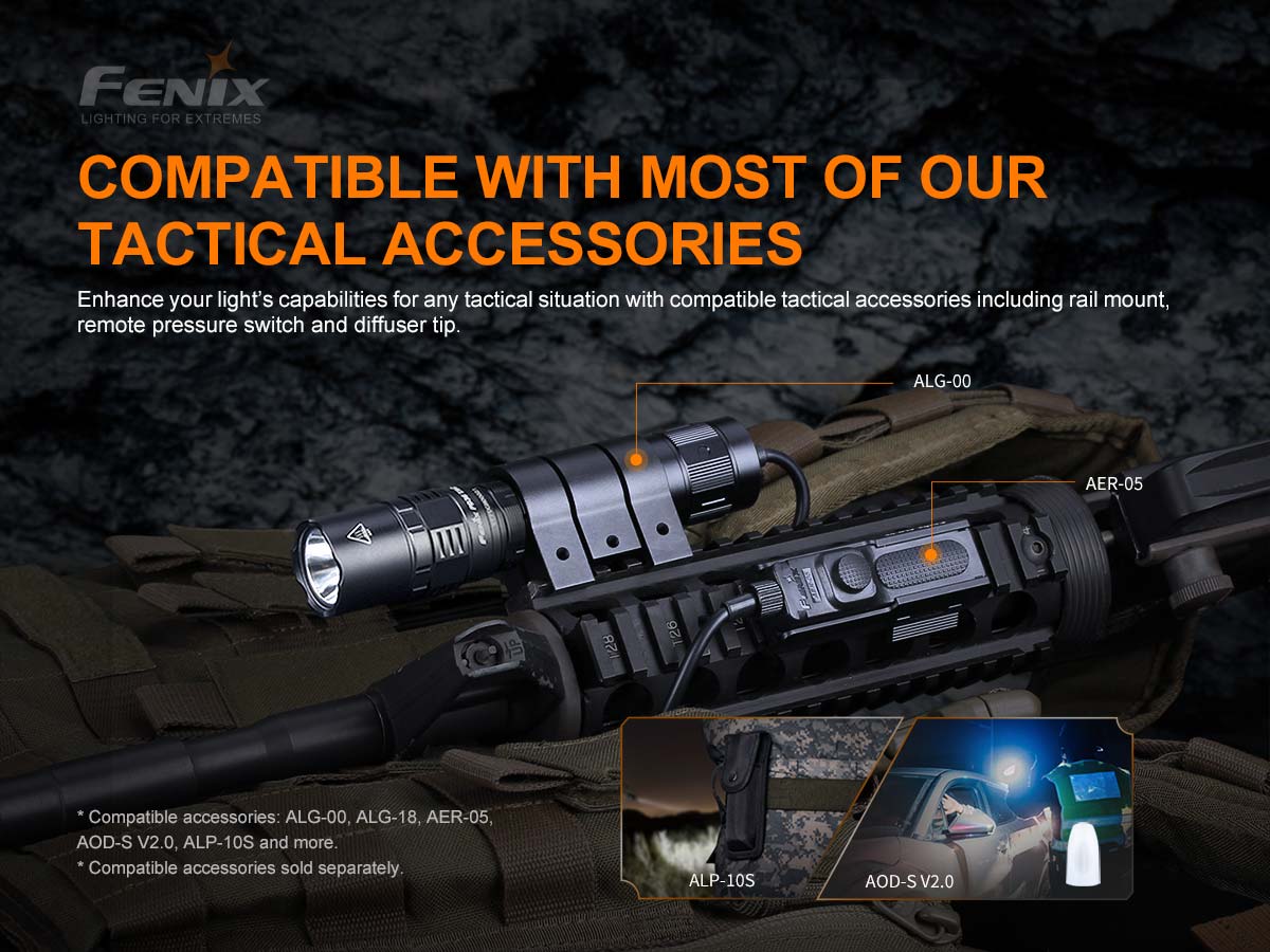 Fenix PD36 TAC Flashlight with Special Edition Engraved Design