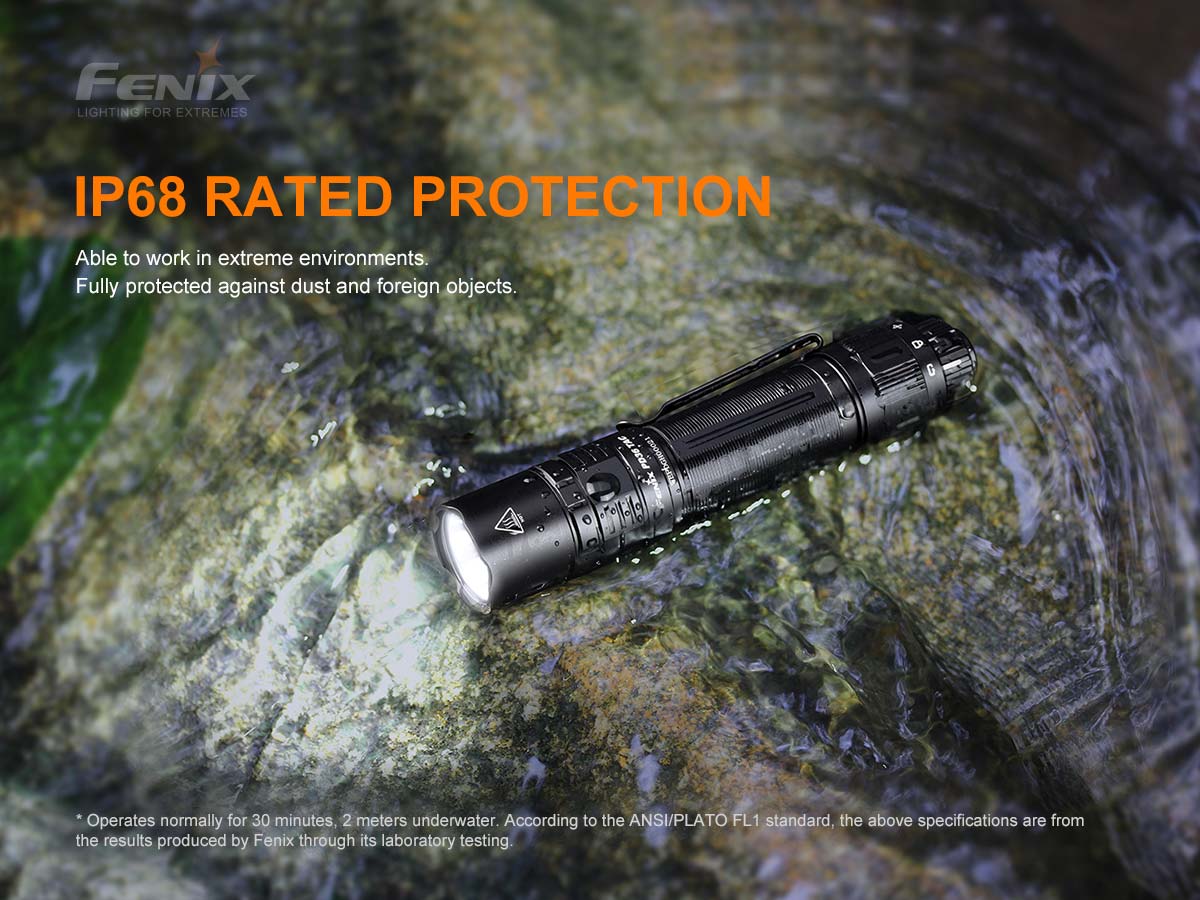 fenix pd36 tac tactical flashlight ip68