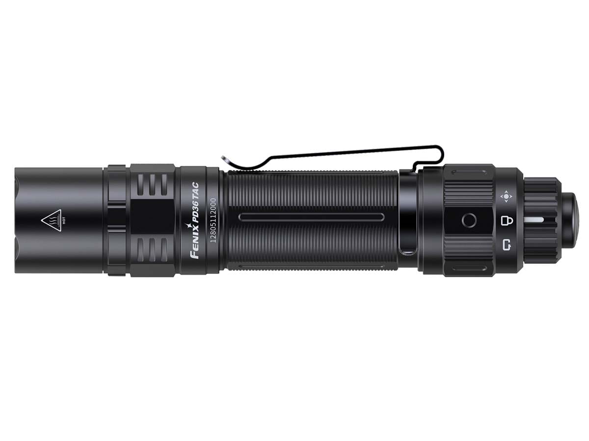 fenix pd36 tac tactical flashlight side