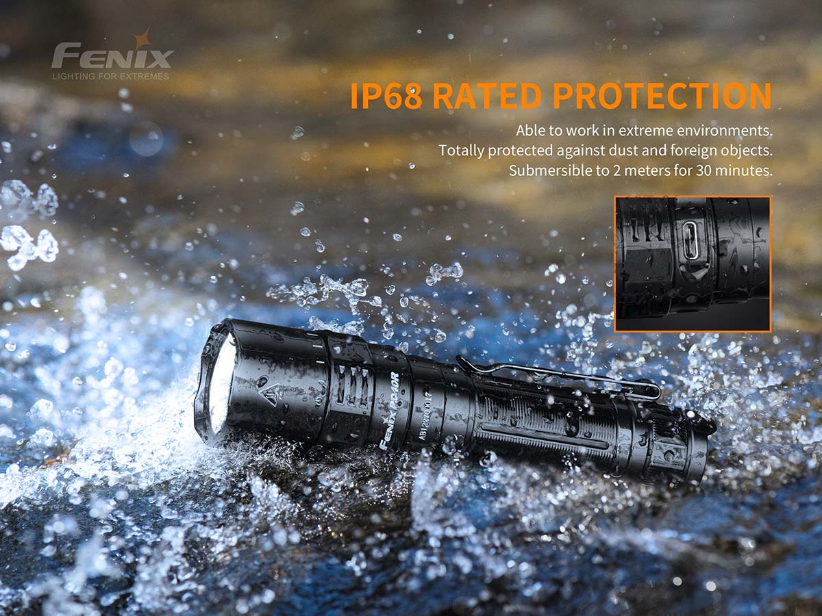 fenix pd40r rechargeable flashlight waterproof