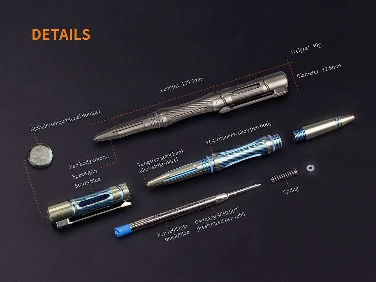 Fenix T5TI Tactical Pen sepcs