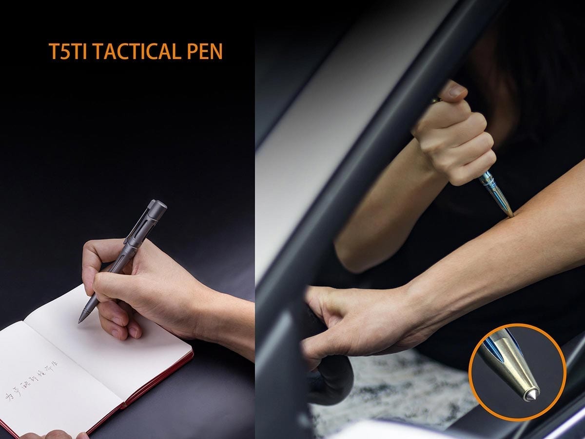 Fenix T5TI Tactical Pen F15 flashlight pen use