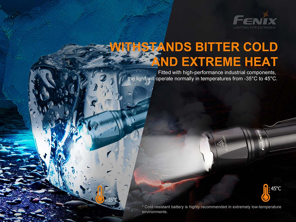 fenix tk11 tac tactical flashlight cold resistant