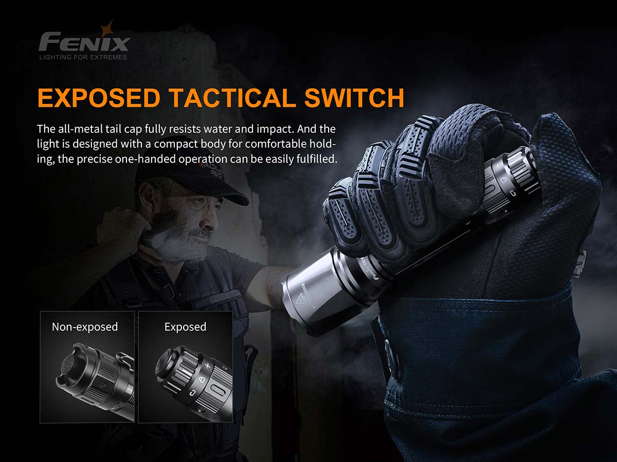 fenix tk11 tac tactical flashlight switch
