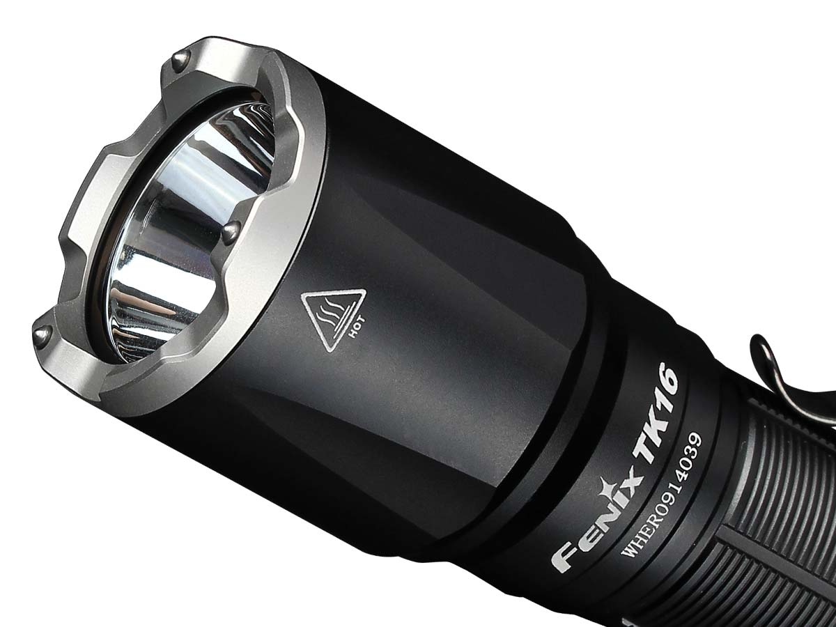 fenix tk16 tactical flashlight lens