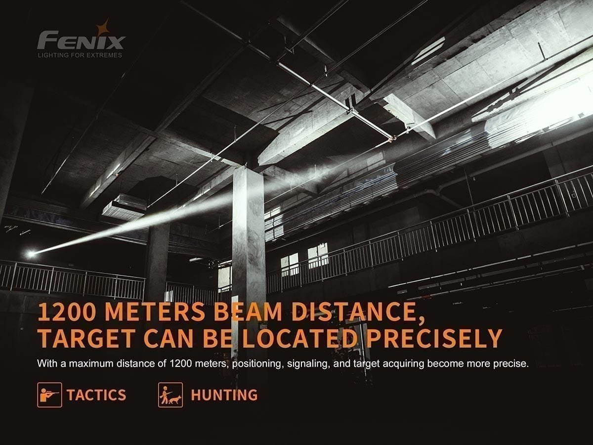 Fenix TK30 white laser flashlight distance
