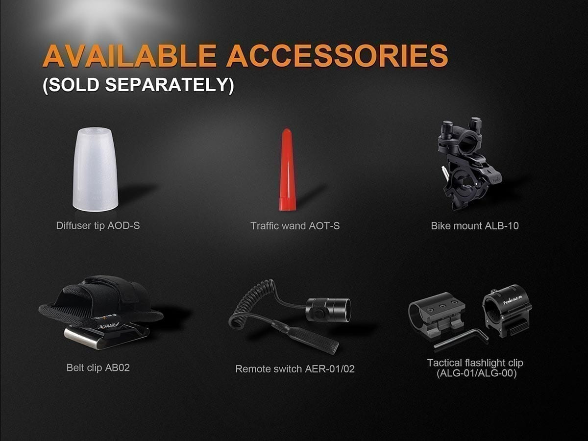 uc35 v2 rechargeable flashlight accessories