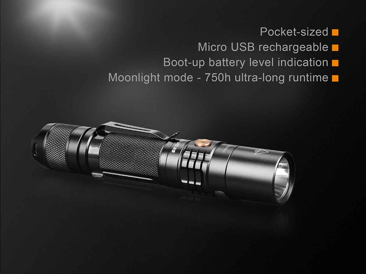 fenix uc35 flashlight features