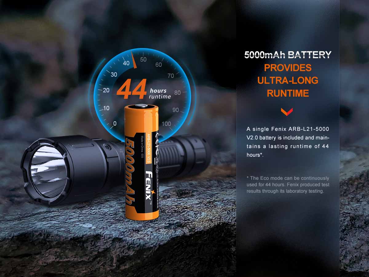 fenix wf26r dock charging flashlight max runtime