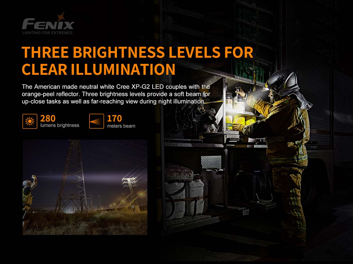 WF30RE intrinsically safe flashlight brightness levels