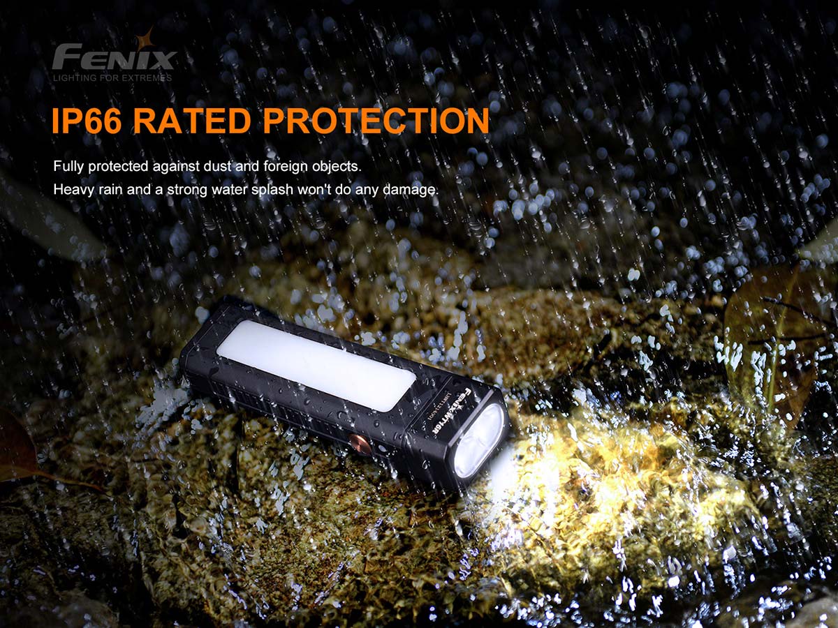 fenix wt16r work flashlight rain resistant
