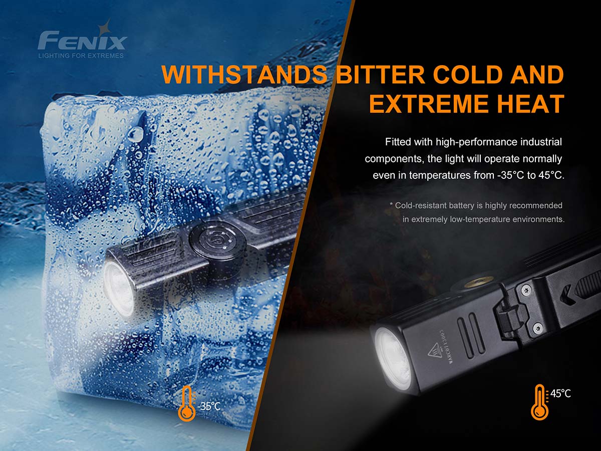 fenix wt25r flashlight temp resistant