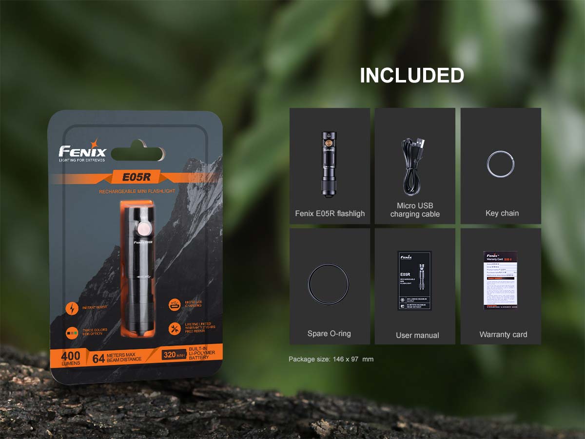 Fenix E05R Keychain Flashlight