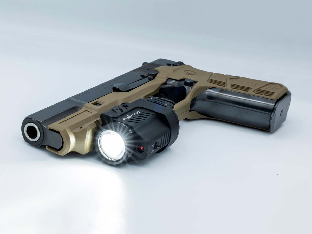 fenix gl22 weapon light lights on