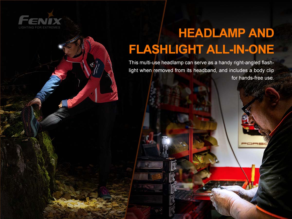 Fenix HM50R V2.0 White & Red LED 700 Lumens USB-C Rechargeable Headlamp