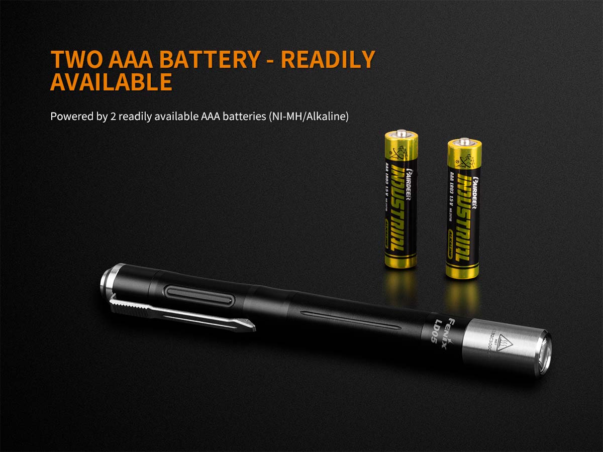 fenix LD02 penlight flashlight aaa battery