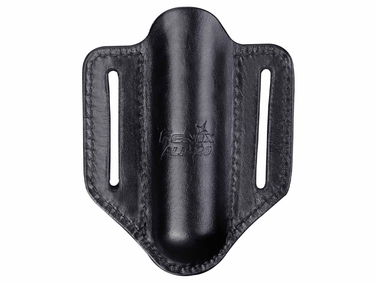 fenix alp-20 open top leather flashlight holster