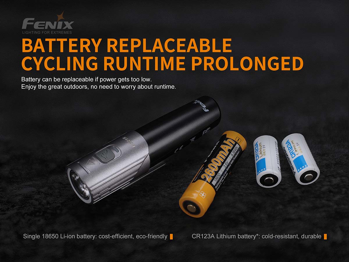 fenix bc21r v2 bike light batteries