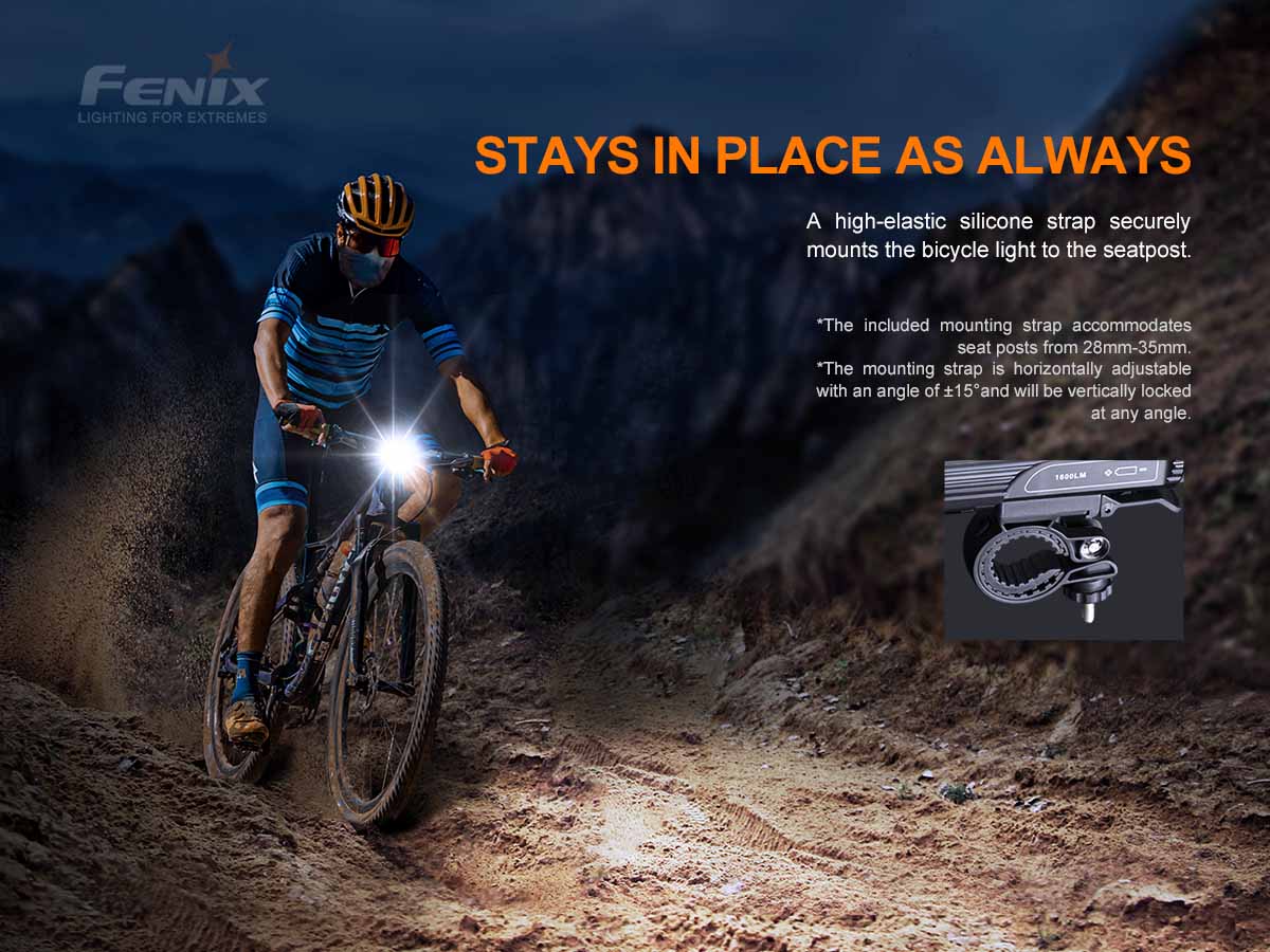 fenix bc26r rechargeable bike light mount