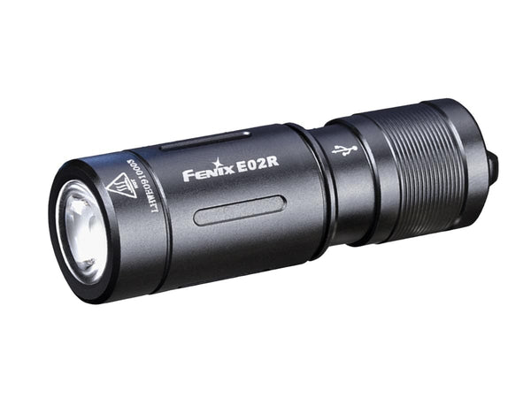 fenix e50 white led flashlight black Fenix E02R Rechargeable EDC Flashlight - DISCONTINUED