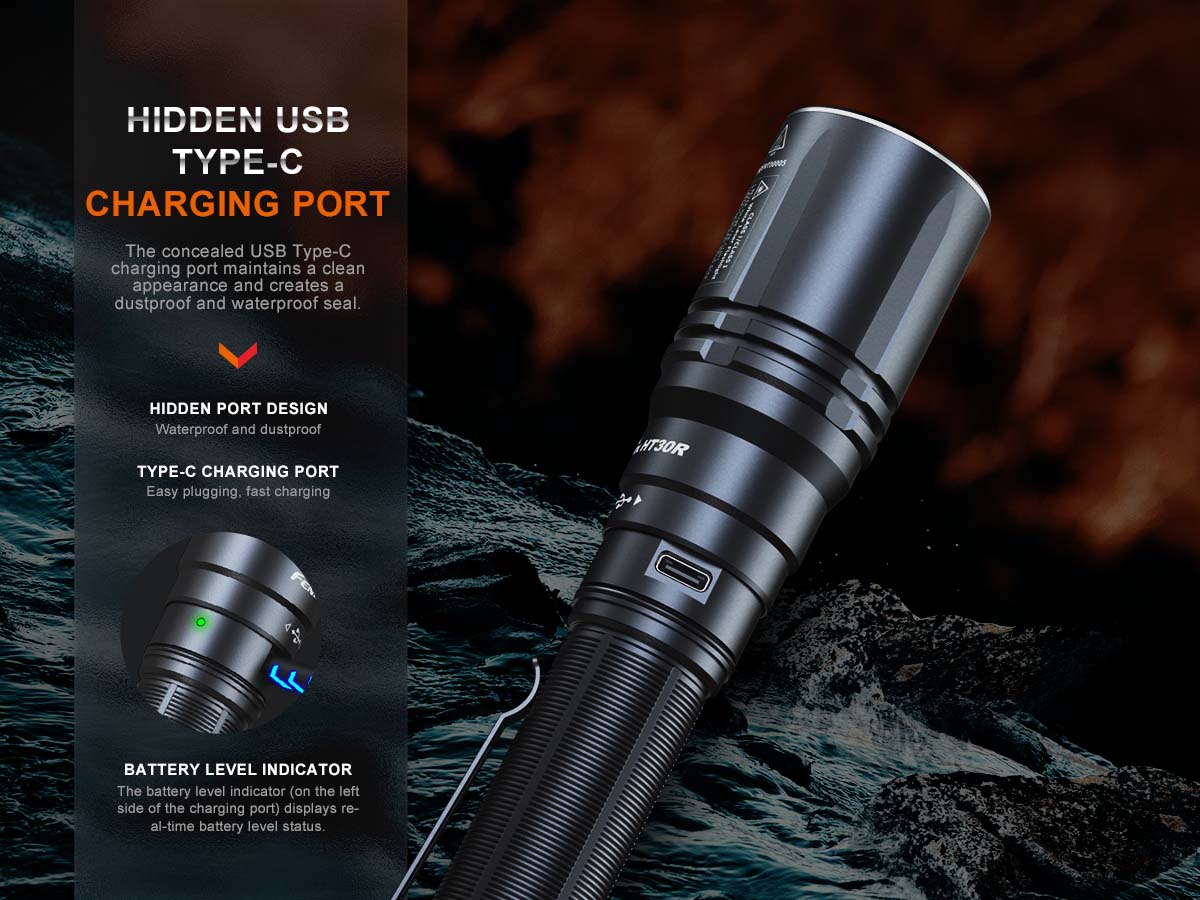 fenix e50 white led flashlight Fenix HT30R White Laser Flashlight - DISCONTINUED