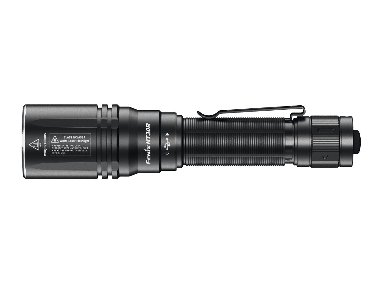 fenix ht30r rechargeable white laser flashlight side