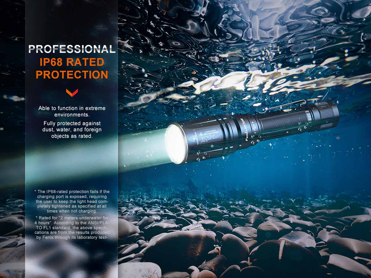 fenix ht30r rechargeable white laser flashlight waterproof