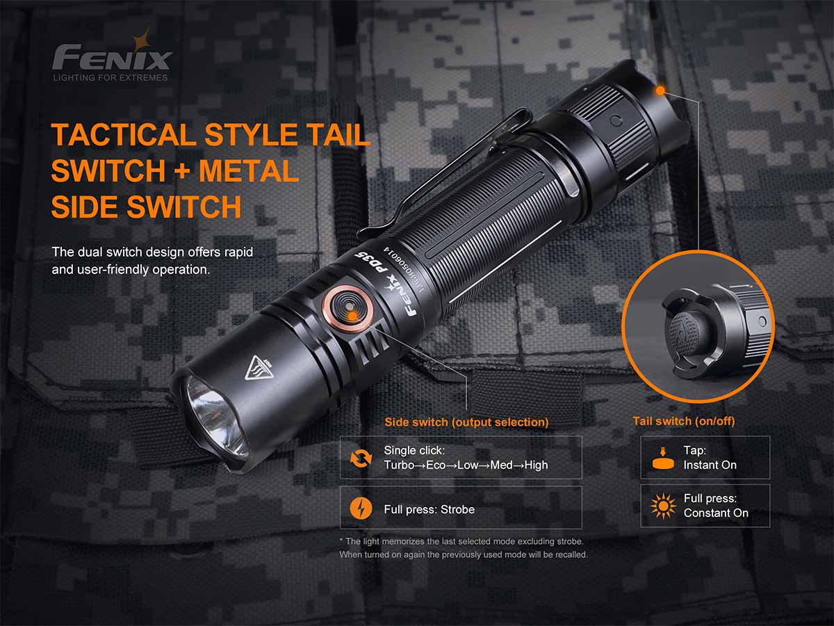 fenix 35 flashlight shu Fenix PD35 V3.0 Flashlight Black (1700 lumens)