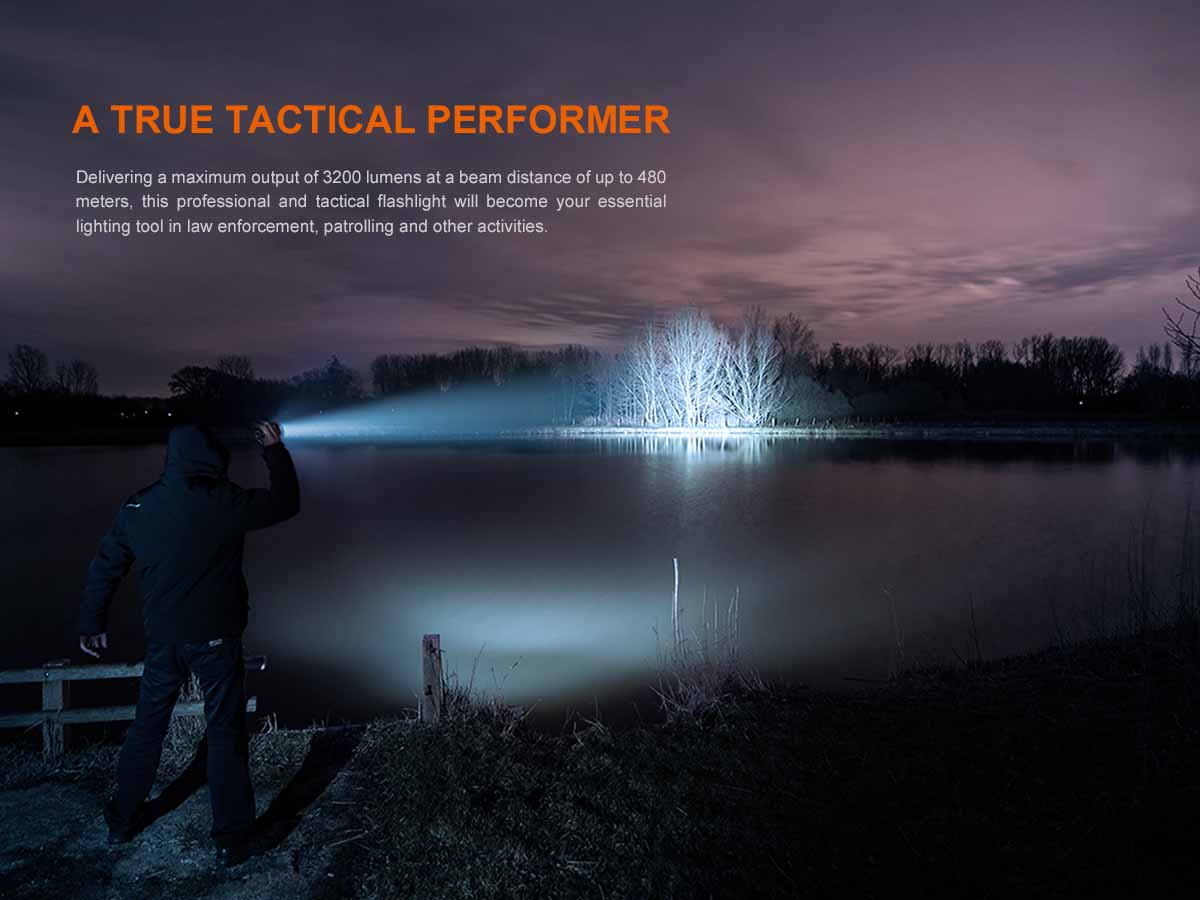 fenix 3200 lumen flashlight Fenix TK22R Rechargeable Tactical & Duty Flashlight