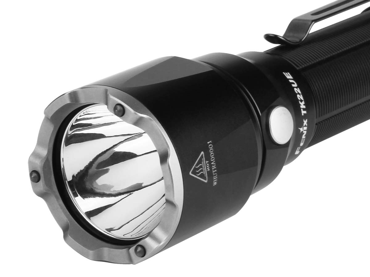 fenix tk22ue tactical flashlight strike bezel