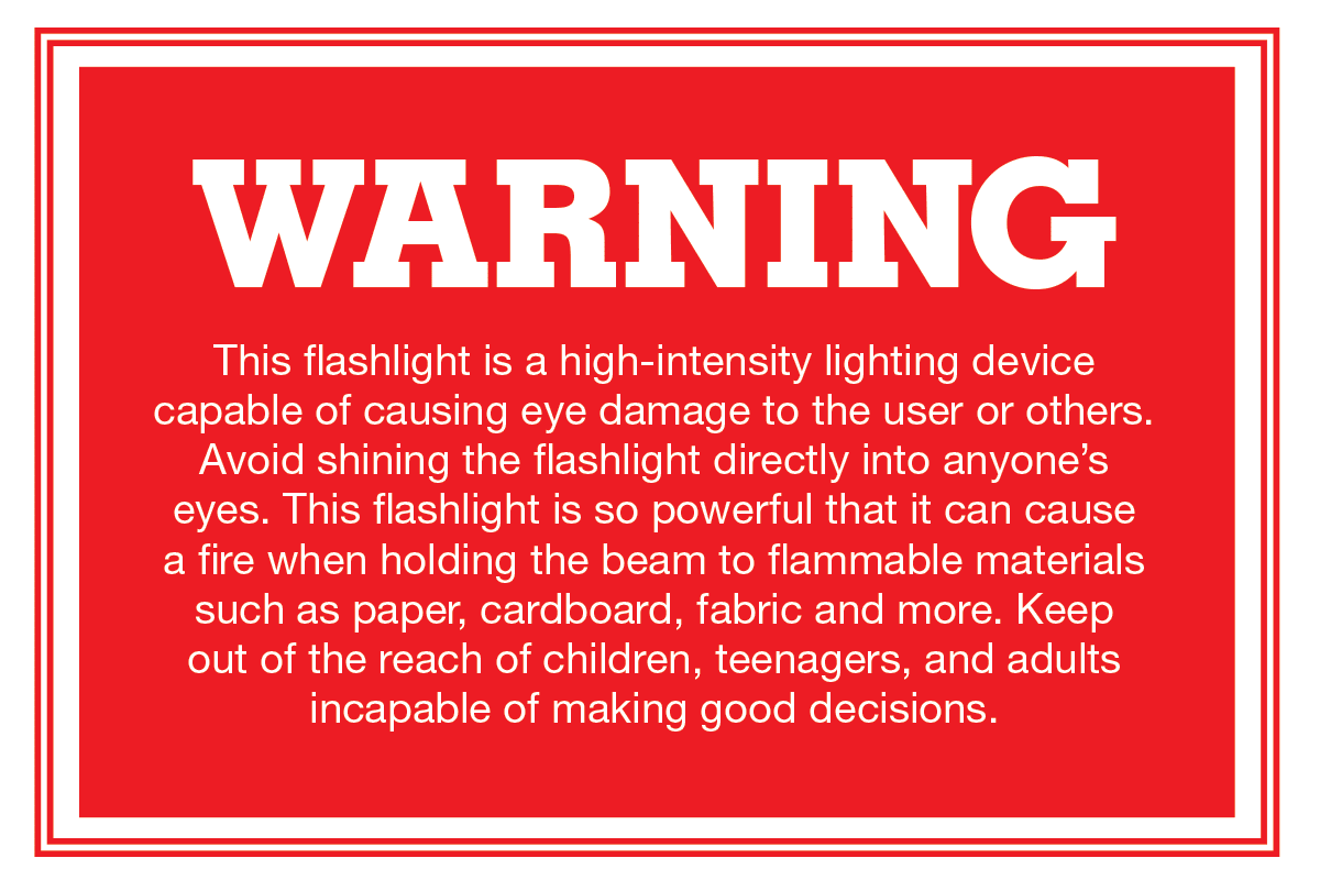 warning label