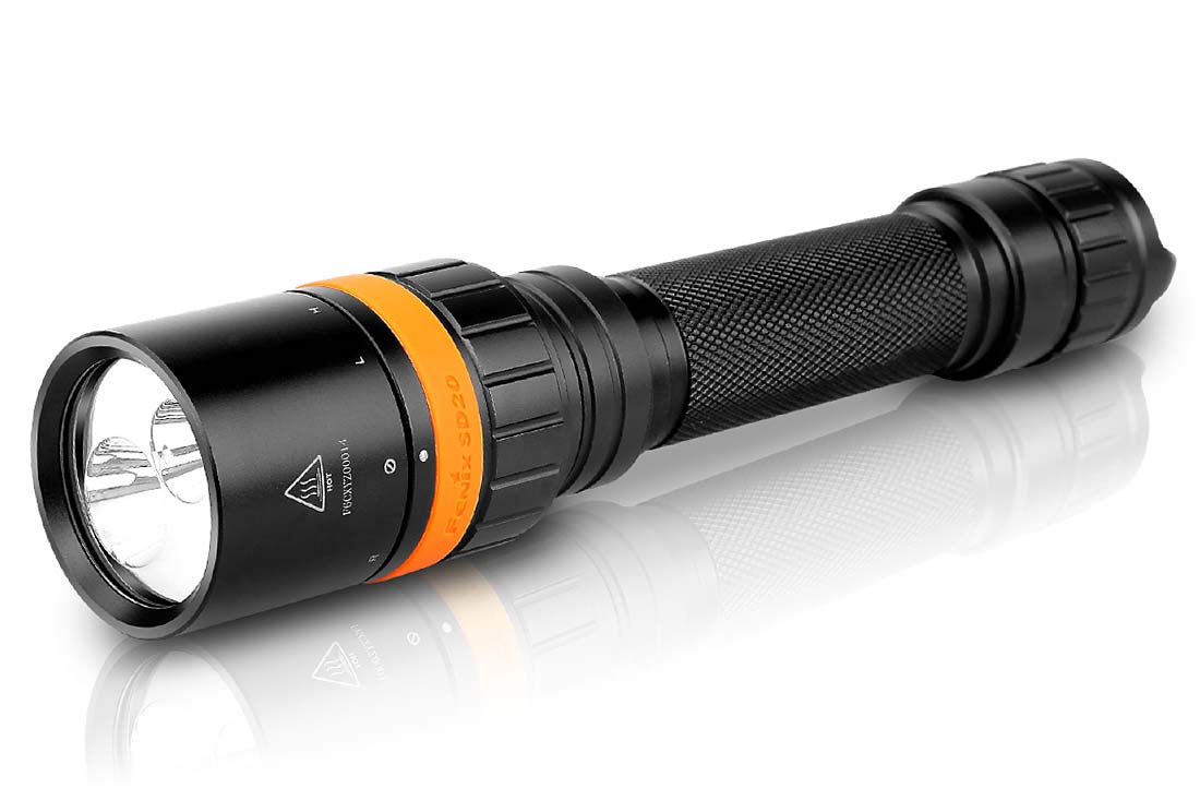 Details about  / New Fenix SD20 Cree XM-L2 U2 LED 1000 Lumens 100M Dive Light Diving Flashlight