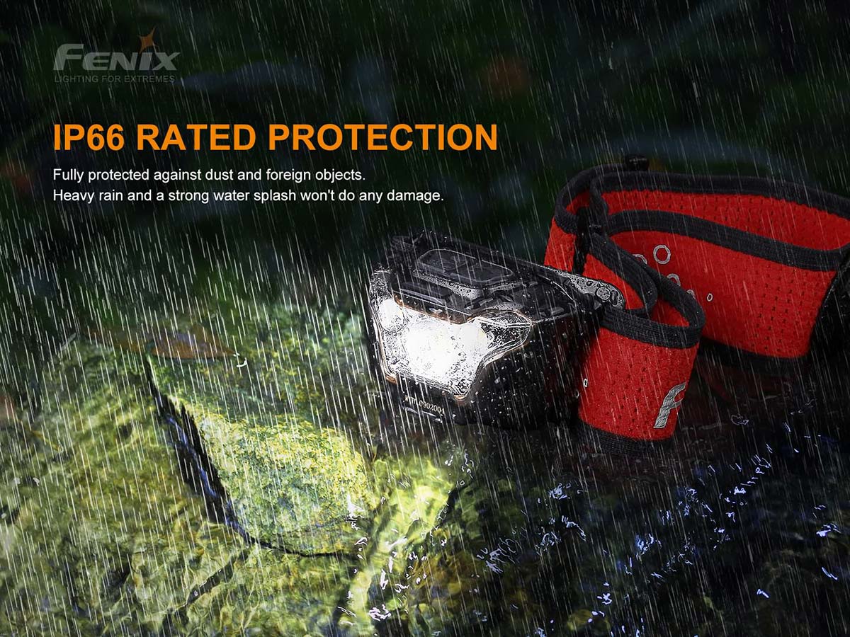 fenix HL18R-T headlamp rain resistant