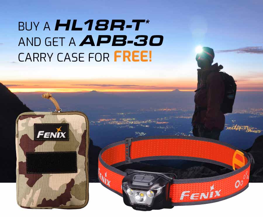 Fenix HL18R-T carry case advertisement